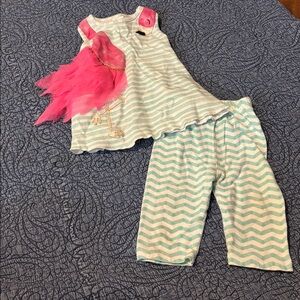Mud Pie Pink and Blue Kids Matching Set